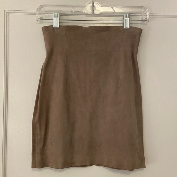PRICE DROP Sablyn - Lisa Suede Mini Skirt. Never worn!!! - Picture 2 of 7